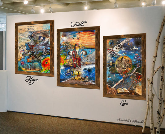 Faith hope love art Hurricane Laura delta SWLA southwest Louisiana Candice Alexander Paige Vidrine