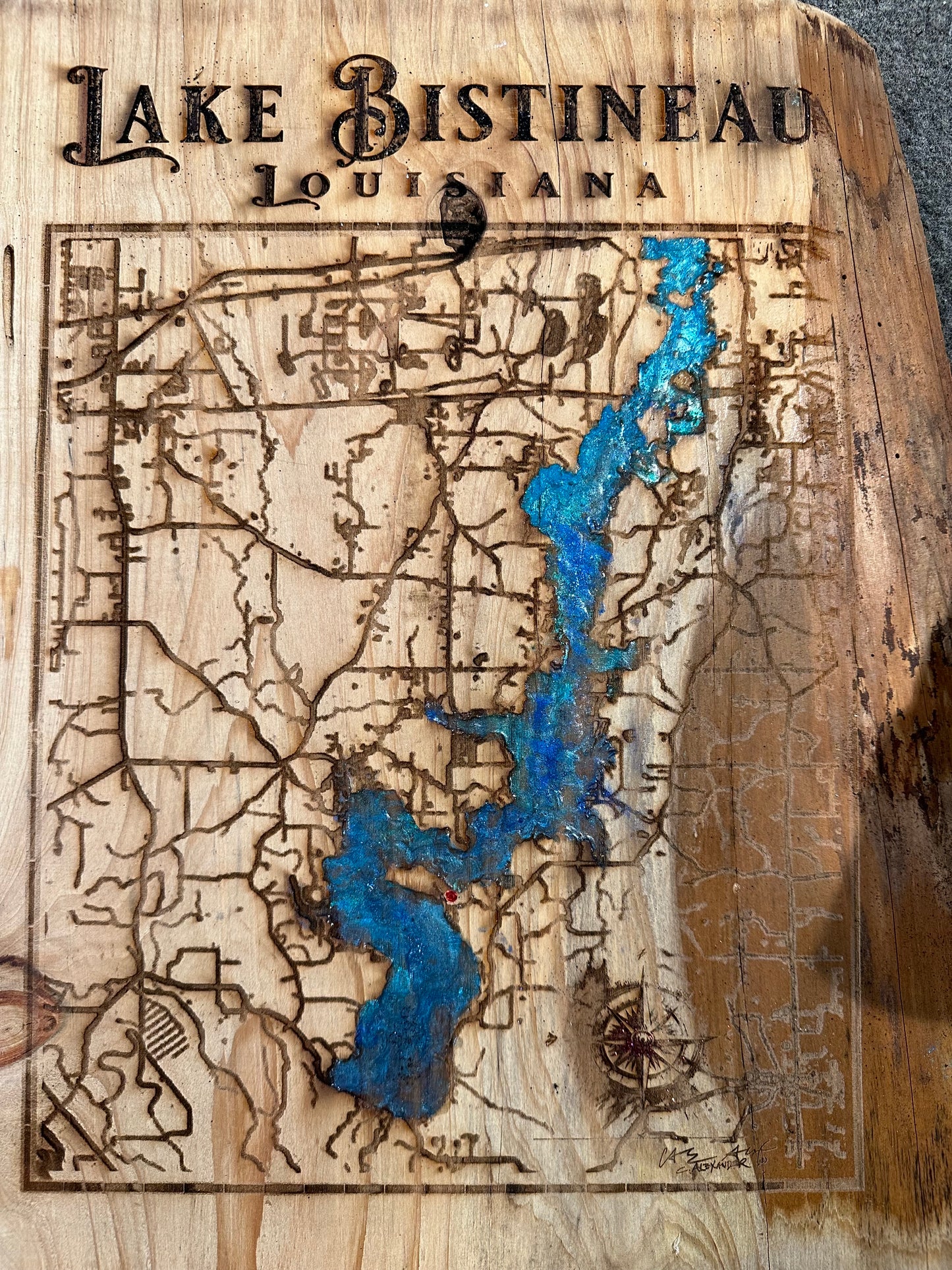 Lake Bistineau Wood Engraving and Prints