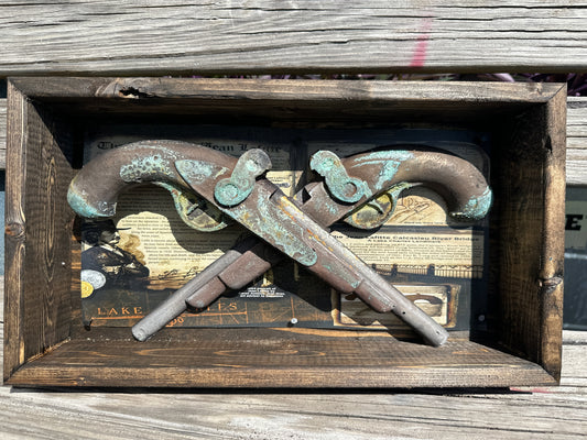 Jean Lafitte Pistols: Tri-tone Patina Finish