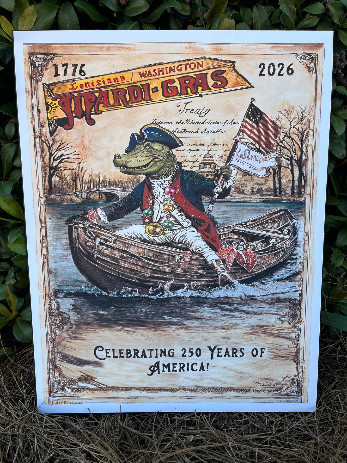 2026 Louisiana Mardi Gras Poster "Liberty & Lagniappe"