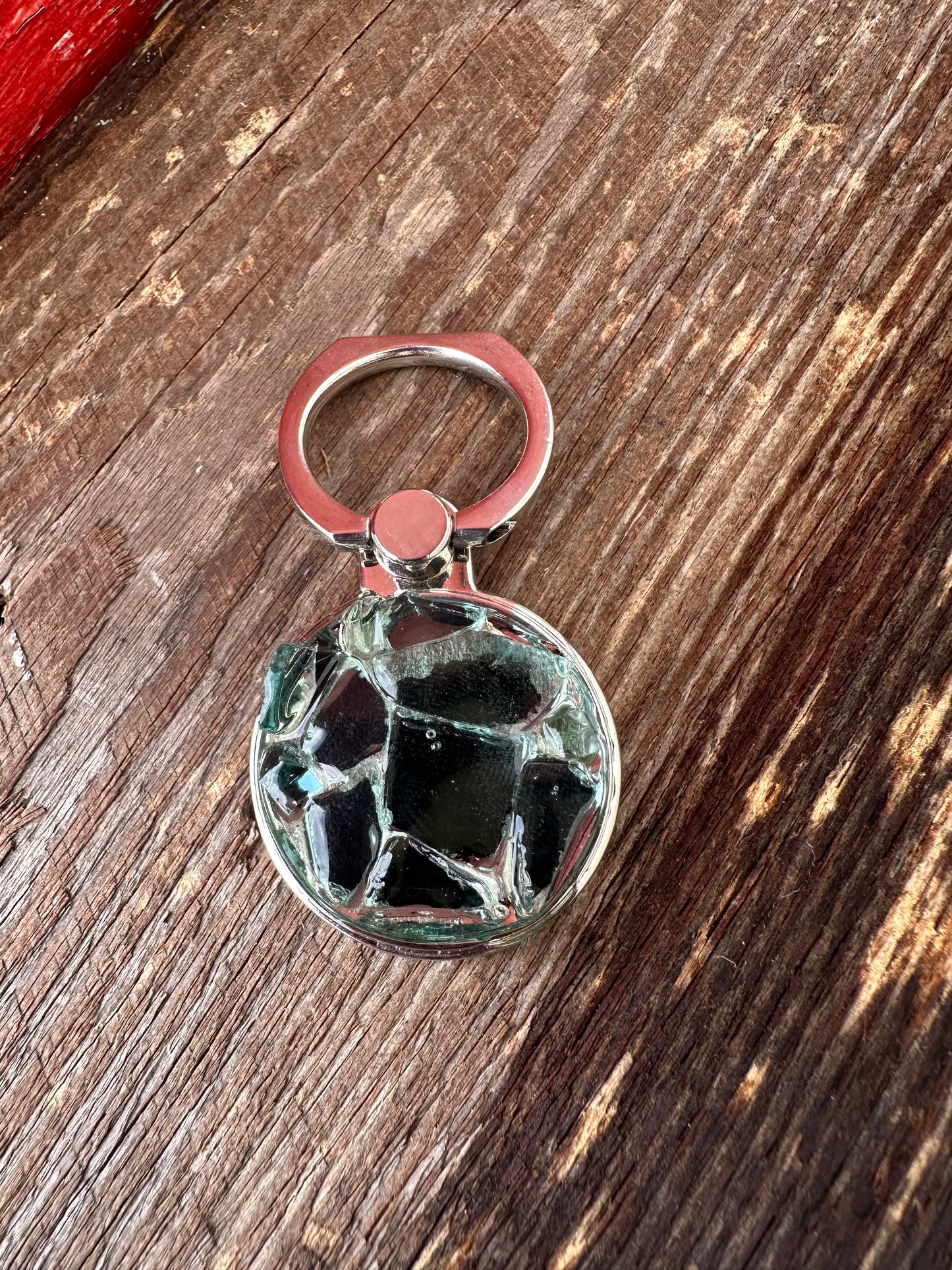Tower Glass Key Chain