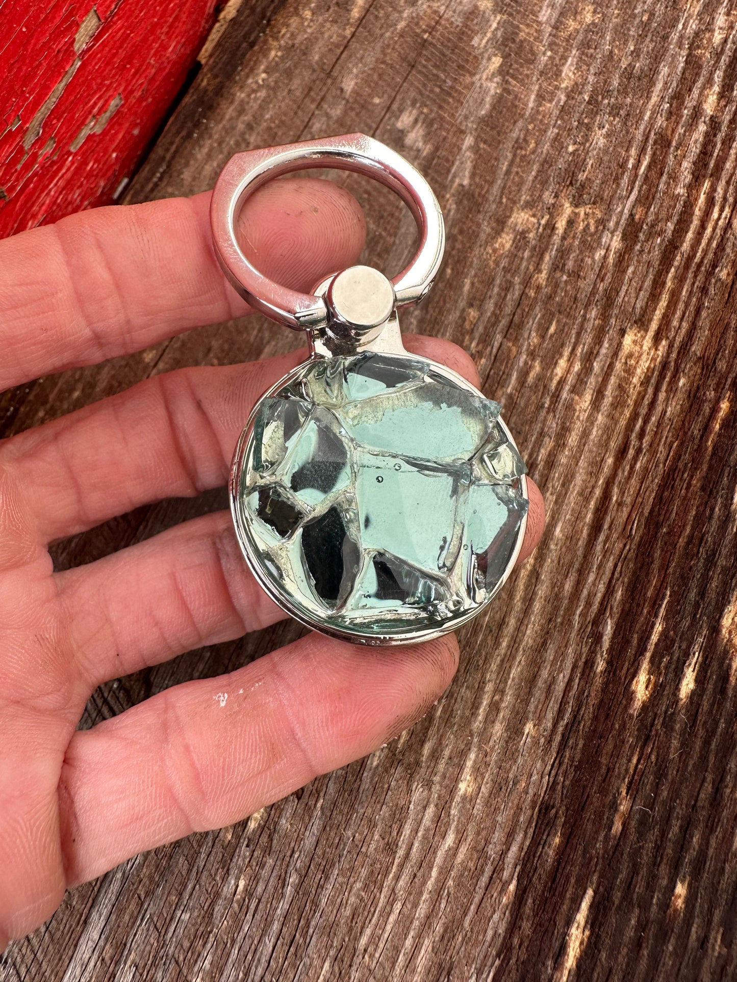 Tower Glass Key Chain