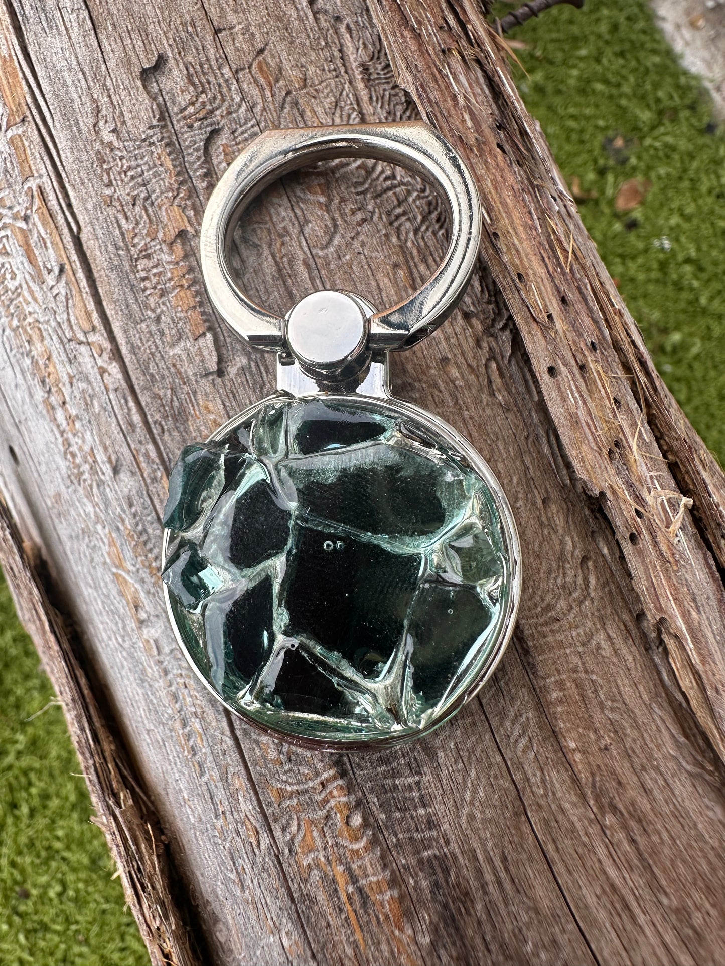 Tower Glass Key Chain