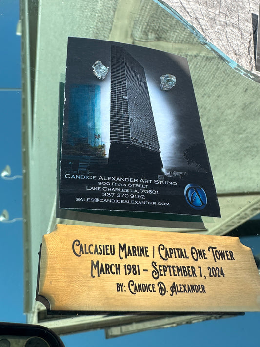 Capital One Glass, Sterling Silver, Ring, Candice Alexander, Jewelry, Hand-crafted, Personalized