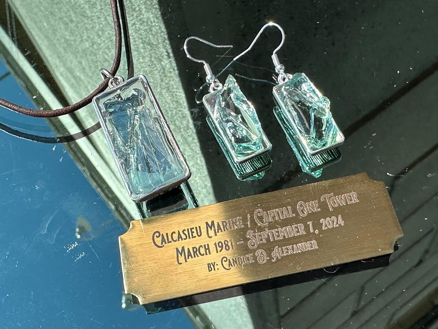 Capital One Glass, Sterling Silver, Ring, Candice Alexander, Jewelry, Hand-crafted, Personalized