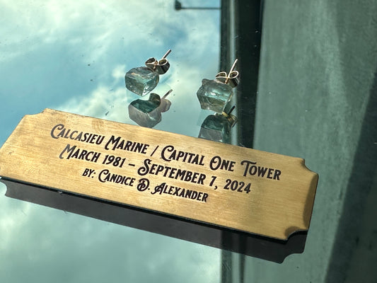 Capital One Glass, Sterling Silver, Ring, Candice Alexander, Jewelry, Hand-crafted, Personalized