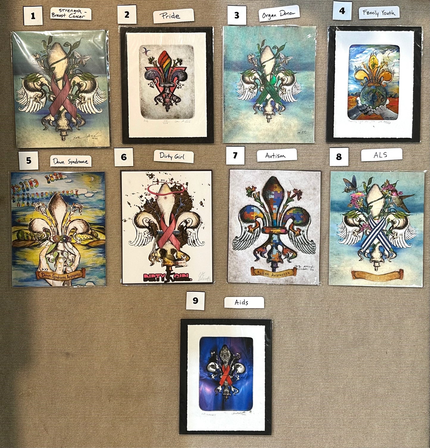 Fleur de Lis Awareness Art Collection