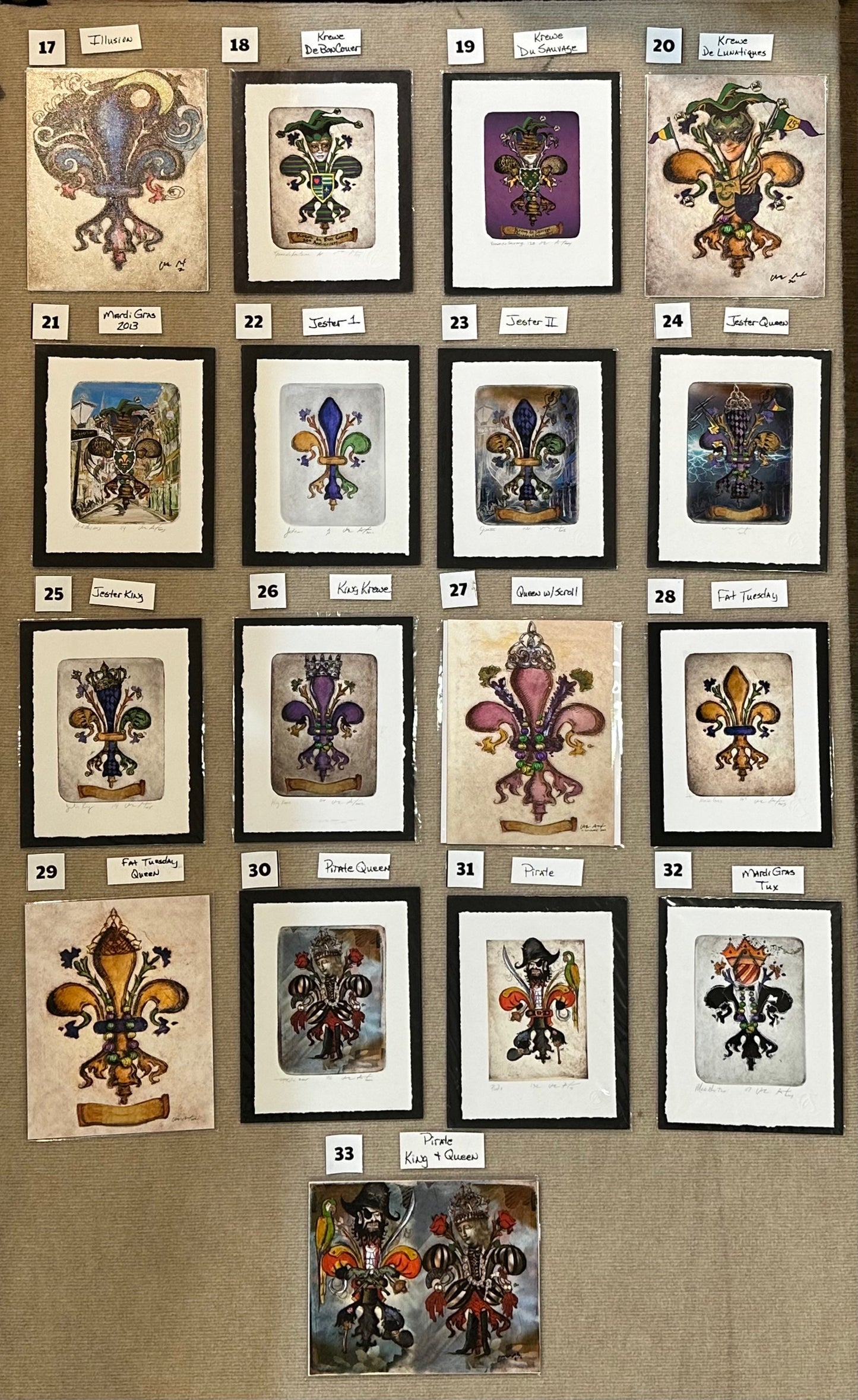 Fleur de Lis Mardi Gras Art Collection