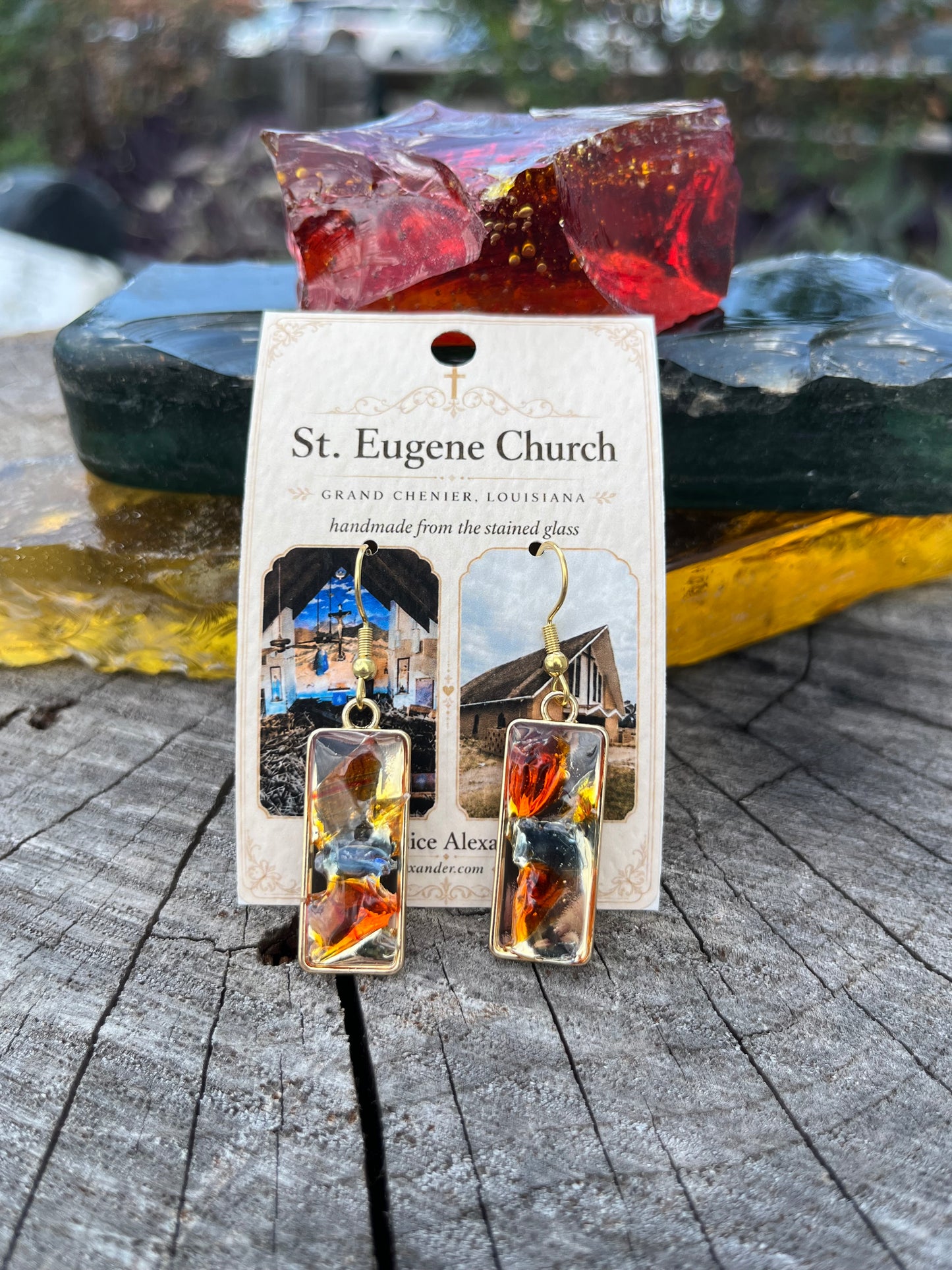 St. Eugene Church Stained Glass Bracelets and Cuffs