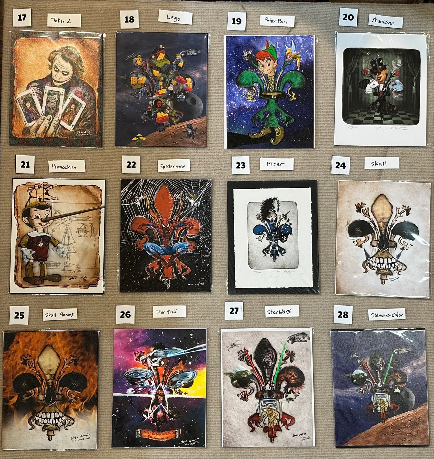 Fleur de Lis Whimsical Art Collection
