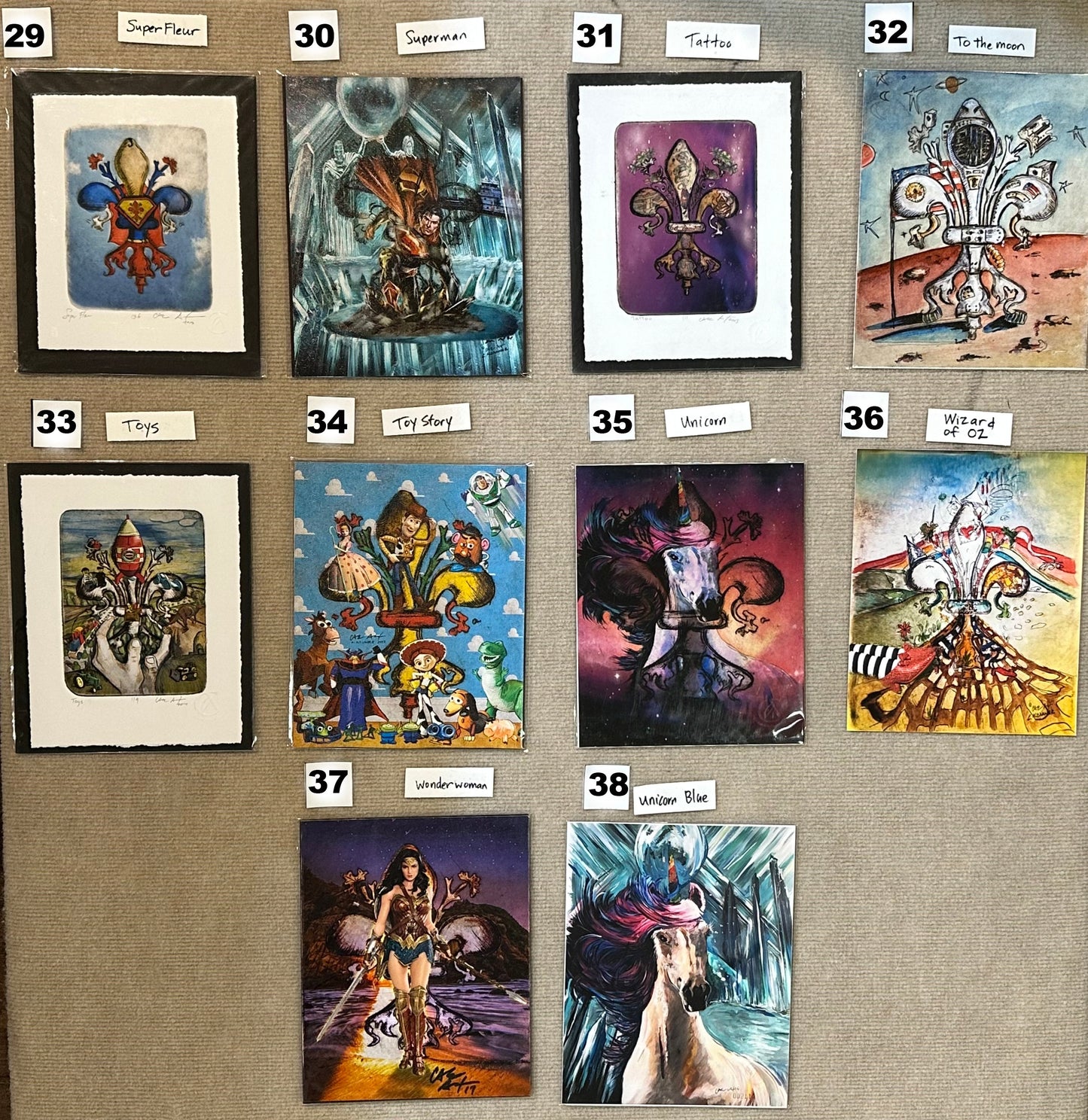 Fleur de Lis Whimsical Art Collection