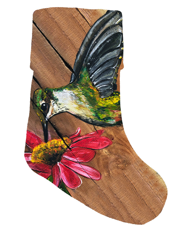 Hummingbird on Wood