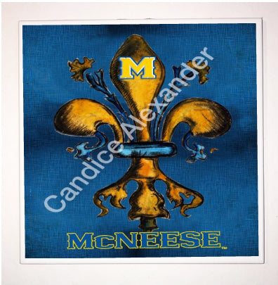 McNeese Blue and Gold No Cap