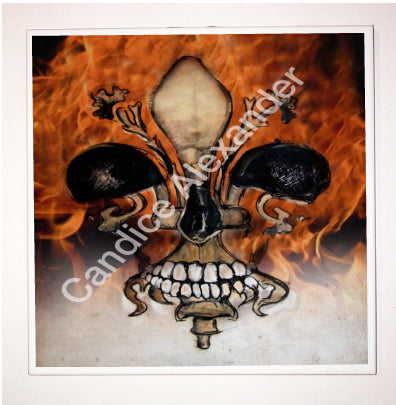 Skull with Flames