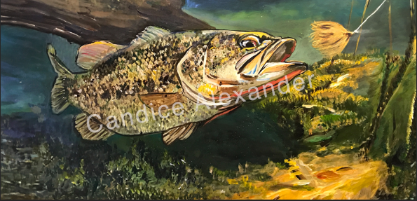 Bass Fish Christmas Stocking – Candice Alexander Art Studio