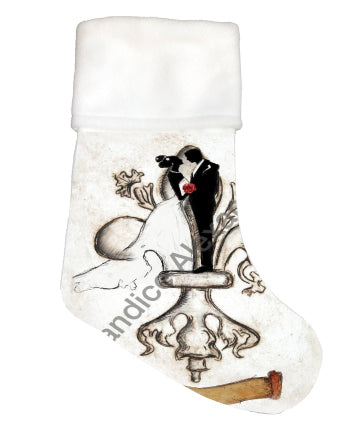 Wedding Elegant Christmas Stocking