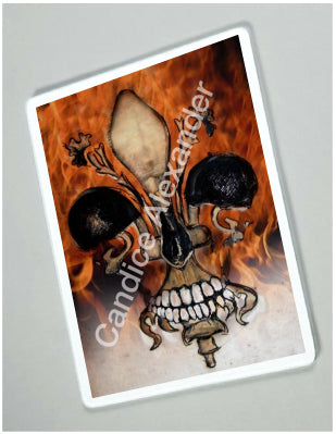 Skull with Flames