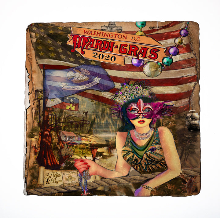 Washington DC 2020 Mardi Gras Poster