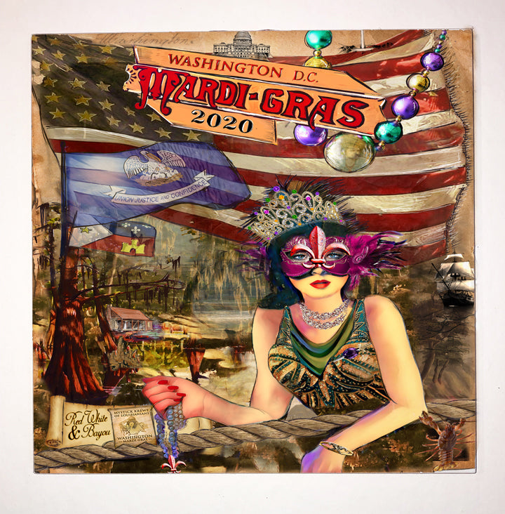 2020 Washington DC Mardi Gras Poster