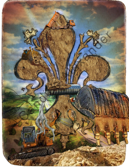Dirty Fleur Candice Alexander Fleur De Lis Fleur De Lis art by Candice Alexander, Louisiana Artist