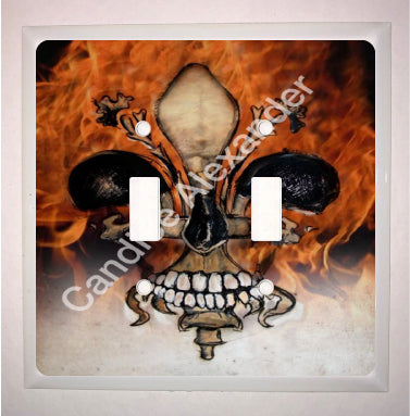 Skull with Flames