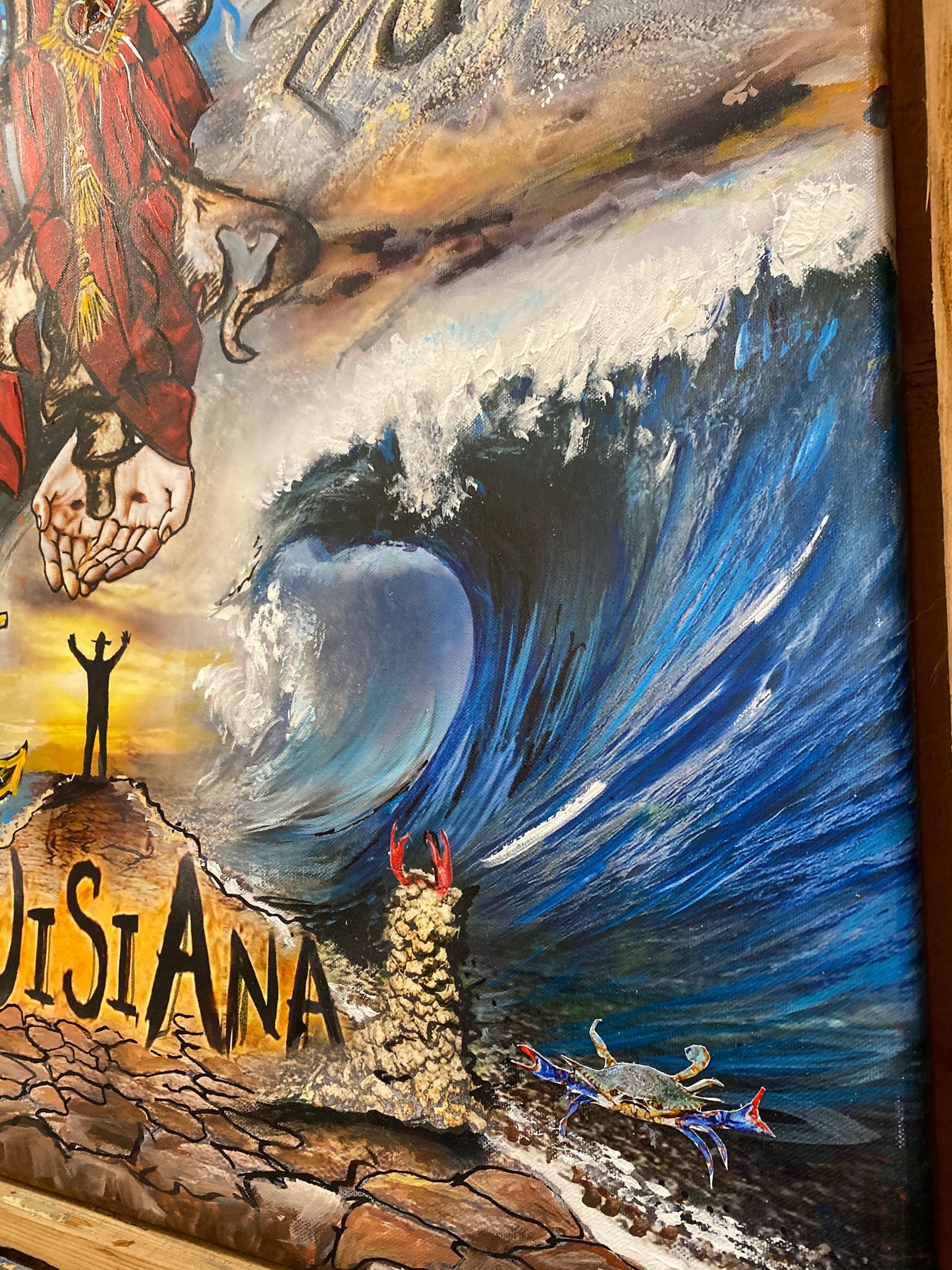 Candice Alexander, Fleur De Lis, Louisiana Artist, Acrylic Painting, Inspiration Pietre Bruegal, Calvary, Hurricane Laura, Hurricane Delta, Lake Charles, Southwest Louisiana, Faith, Hope Inspiring Art, Paige Vidrine, Mississippi, Texas, Ocean Springs, Fine Art, Geese, Crab, Peacock, Sallier Oak, Pinky, God, Jesus, Honey Bee, Anchor, Mocking Bird, Manatee, Barred Owl, Crawfish, Mosquito, Gulf of Mexico, McDonalds, Michael Boyer, Mike Boyer, SWLA Edit alt text