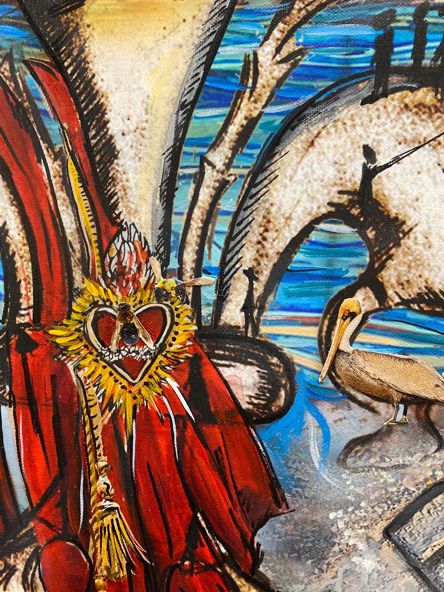 Candice Alexander, Fleur De Lis, Louisiana Artist, Acrylic Painting, Inspiration Pietre Bruegal, Calvary, Hurricane Laura, Hurricane Delta, Lake Charles, Southwest Louisiana, Faith, Hope Inspiring Art, Paige Vidrine, Mississippi, Texas, Ocean Springs, Fine Art, Geese, Crab, Peacock, Sallier Oak, Pinky, God, Jesus, Honey Bee, Anchor, Mocking Bird, Manatee, Barred Owl, Crawfish, Mosquito, Gulf of Mexico, McDonalds, Michael Boyer, Mike Boyer, SWLA Edit alt text