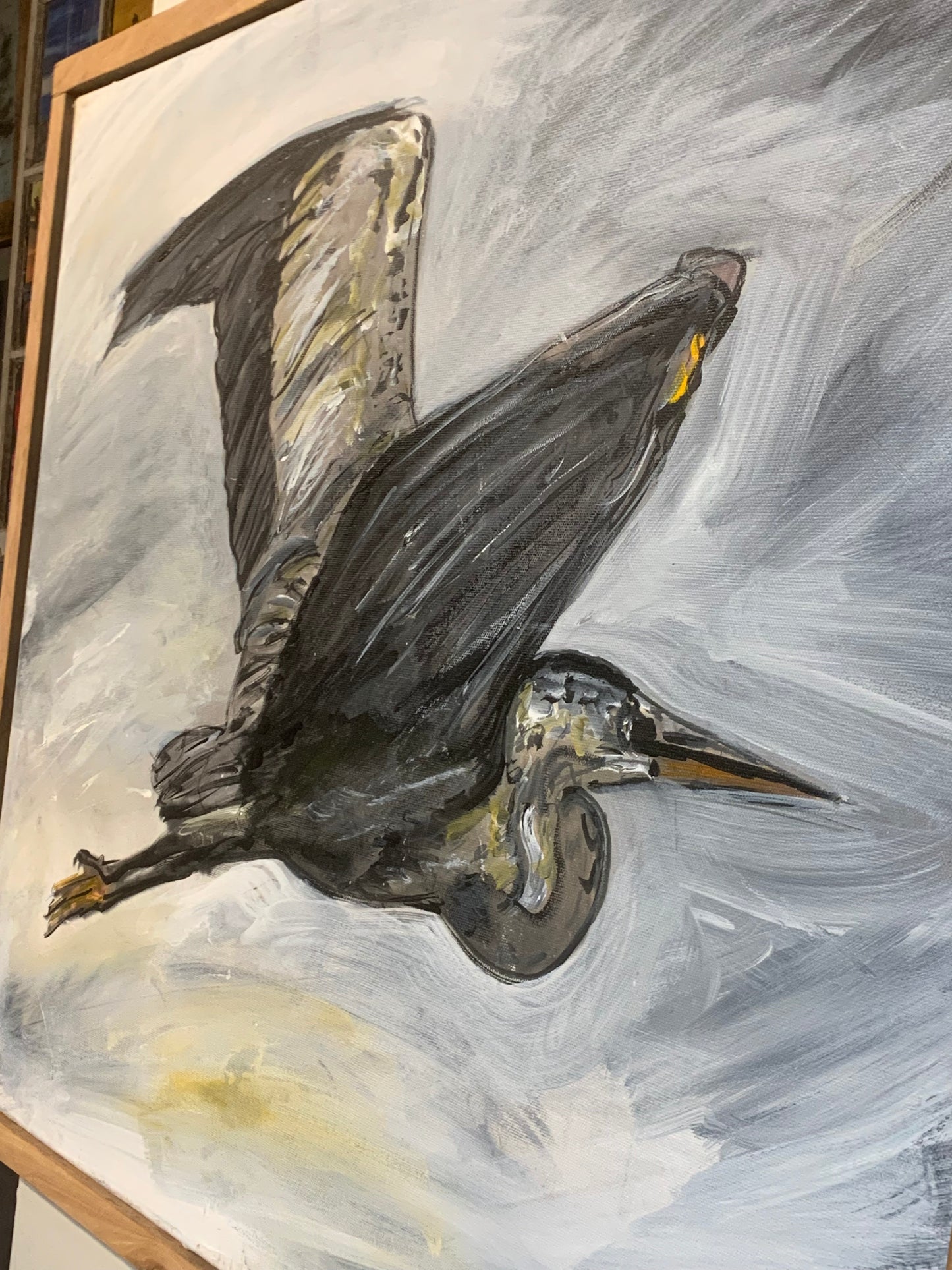 The Flying Heron (Original)