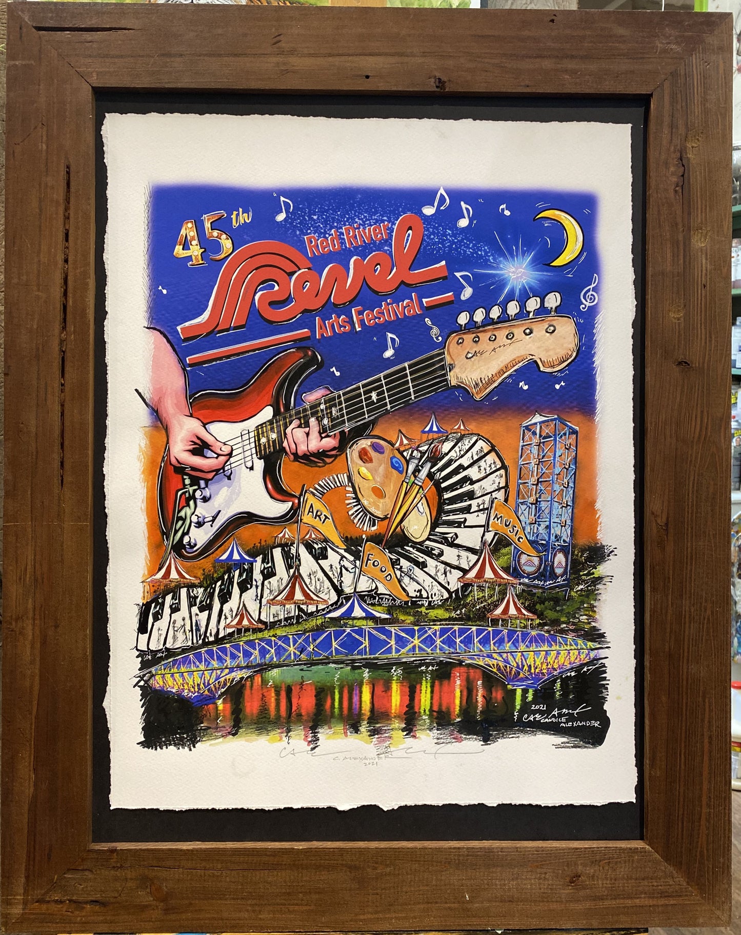 Shreveport, La, Louisiana, Alexander Art, Candice Alexander, Revel, Festival, Red River, Art Festival, Art Poster