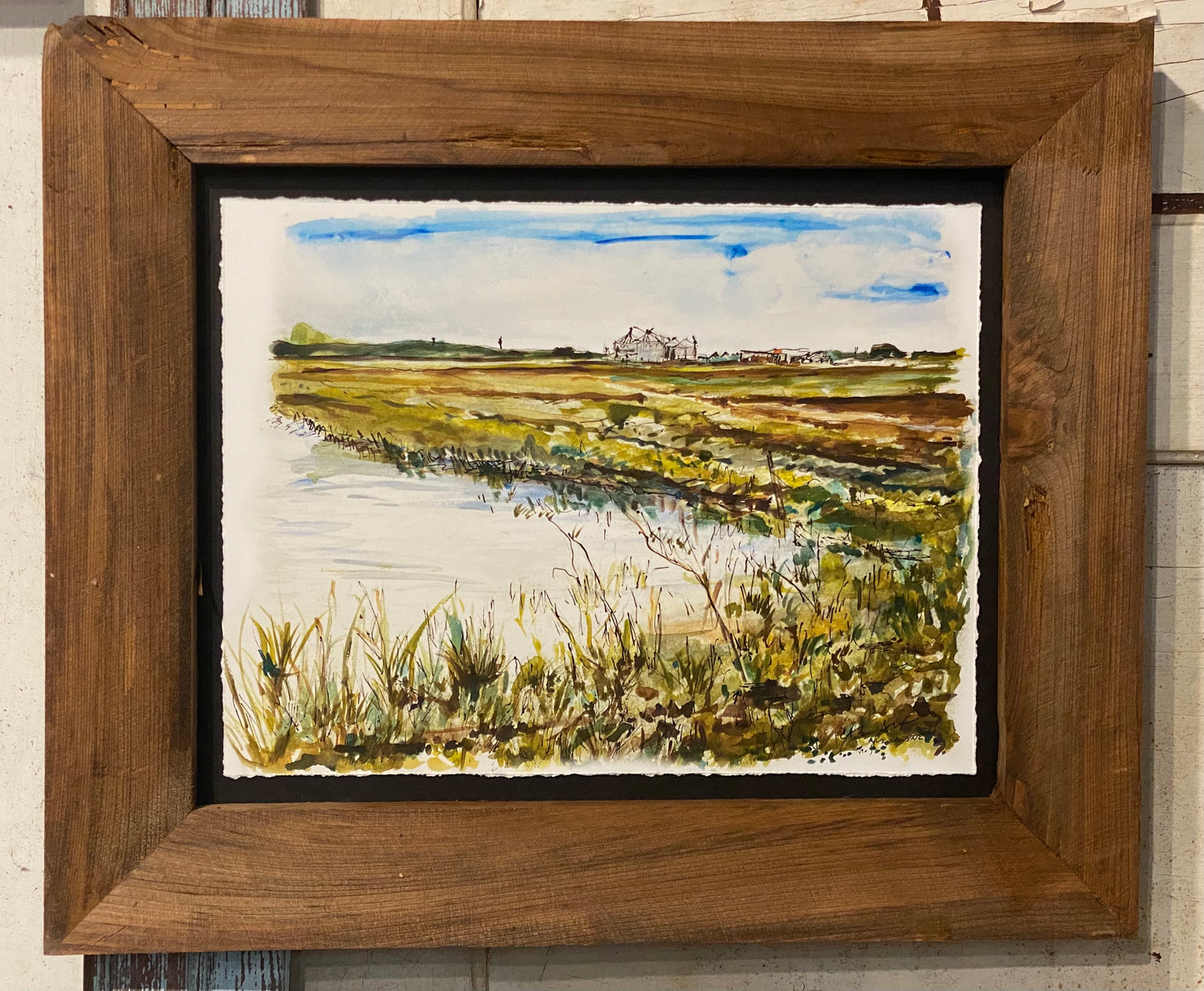 Watercolor Rice Dryer on Horizon