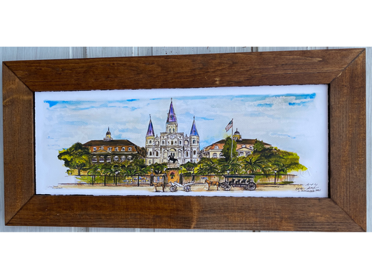 Candice Alexander, Alexander Art, Louisiana, Southwest Louisiana, Lake Charles, New Orleans, Jackson Sq, Church