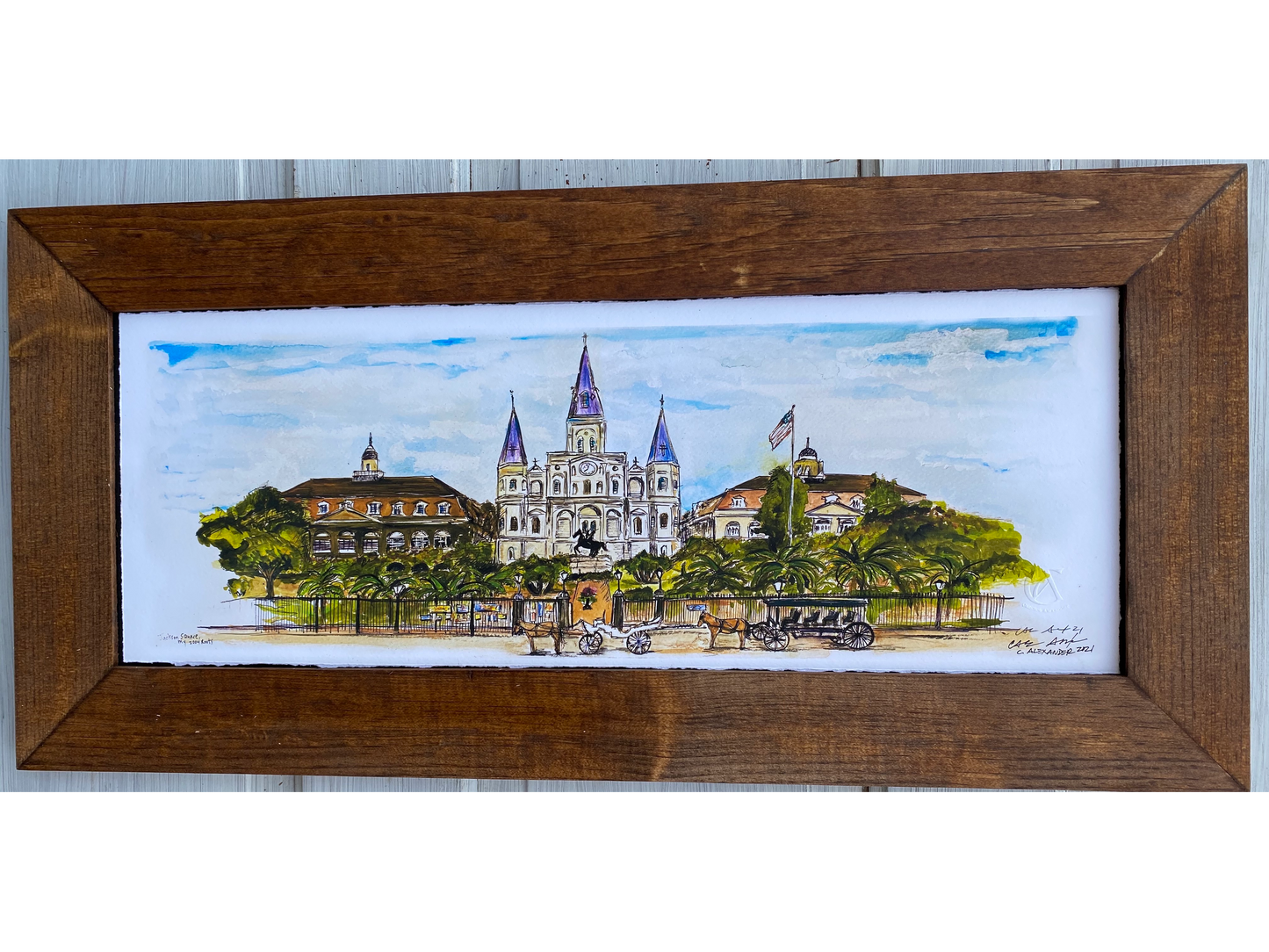 Stained Louisiana Cypress Frame