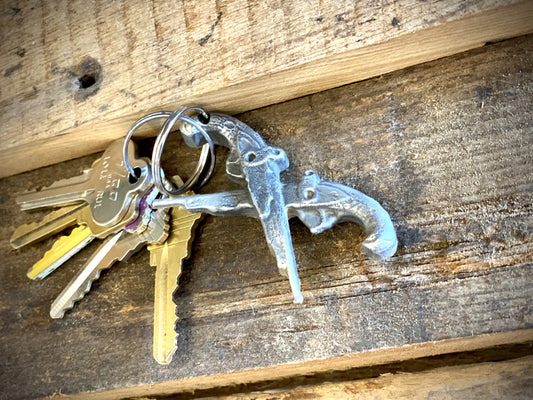 Metal Jean Lafitte Pistol I10 Bridge Keychain by Candice Alexander