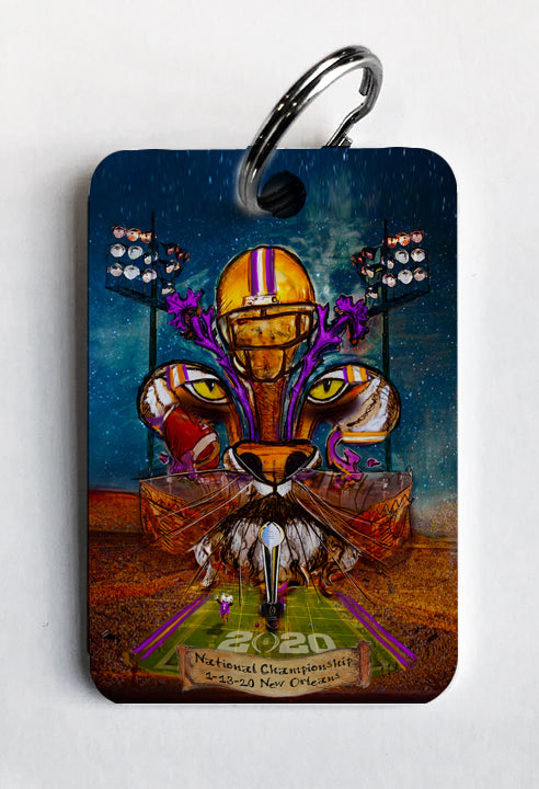 LSU Championship 2020 Louisiana Fleur De LIs Art by Candice Alexander Louisiana Artist