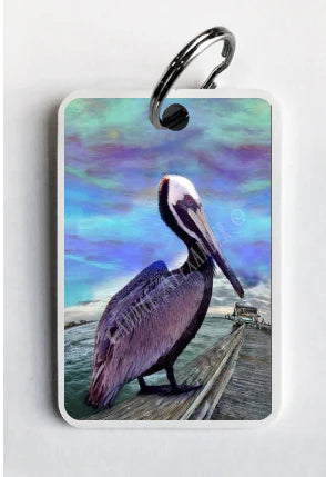 Pelican Blue Keychain