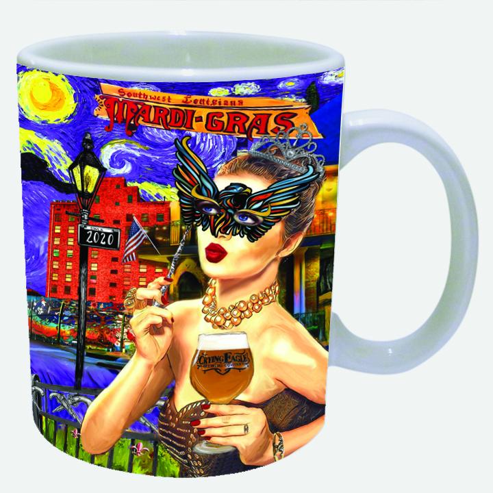 Candice Alexander, Louisiana Artist, creates the 2020 Official SWLA Mardi Gras Poster