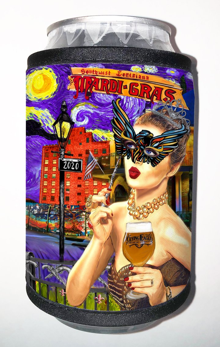 Candice Alexander, Louisiana Artist, creates the 2020 Official SWLA Mardi Gras Poster 