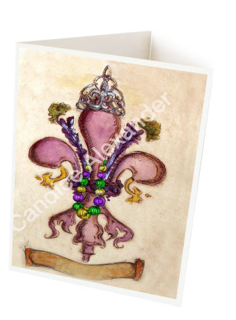 Queen With Beads & Scroll