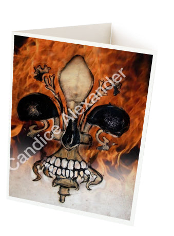 Skull with Flames