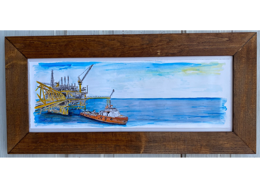 Candice Alexander, Alexander Art, Art, Louisiana, Wild Flowers, Mountain, Flowers, Lake Charles, Calcasieu Parish, Southwest, Oil Platform, Offshore, Gulf of Mexico,