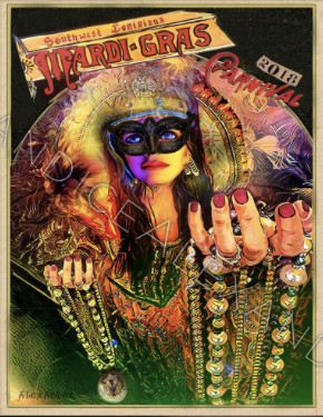 mardi gras poster artist