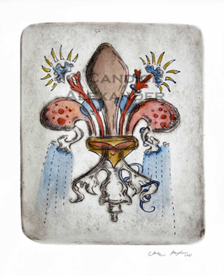 American Medical Fleur de Lis Art by Candice Alexander Louisiana Artist
