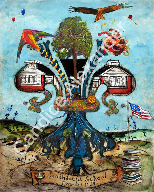 Southfield School Fleur De Lis art by Candice Alexander, Louisiana Artist Fleur De Lis by Candice Alexander Fleur De Lis Artist