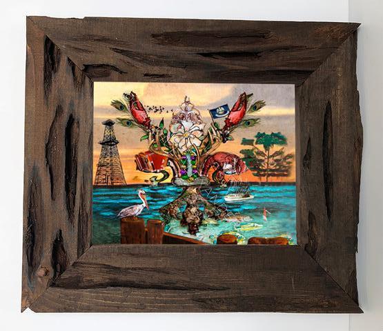 Candice Alexander Fleur De Lis Special What We Love Louisiana Cypress Frame