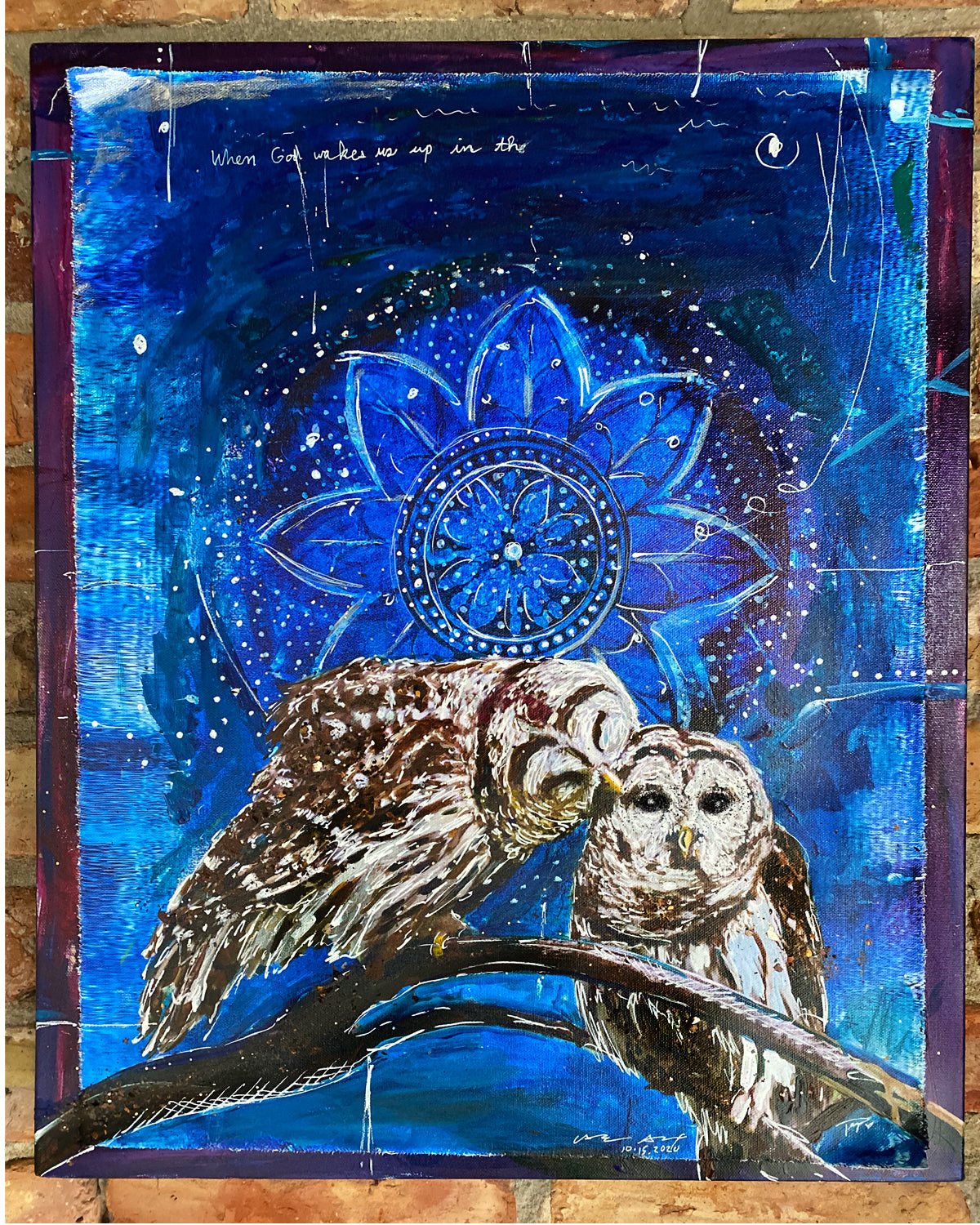 Candice alexander paige vidrine owl barred owl fleur de lis mississippi nature wilderness spirit animal