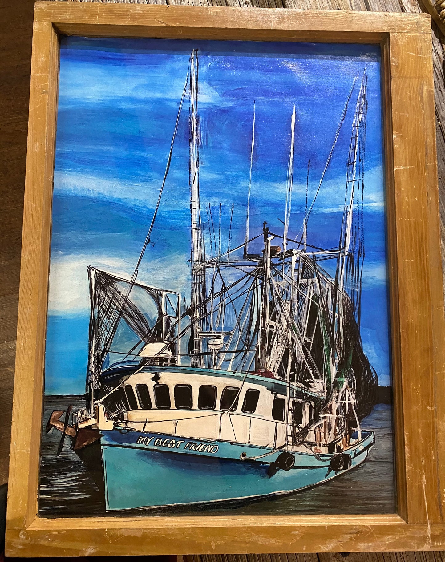 Calcasieu, SWLA, Louisiana, Shrimp Boat, Boat Shrimp, Window Frames, design, Candice Alexander Art, Art