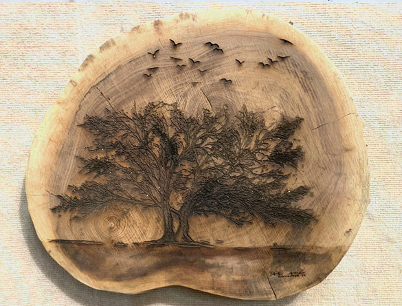 Tree of Life Wood Engraving "One of a Kind"