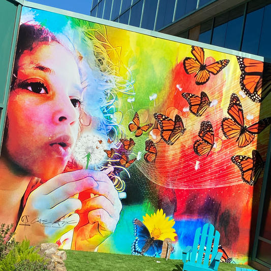 Candice Alexander Designs Memorial Hospital Mural For The Butterfly Garden