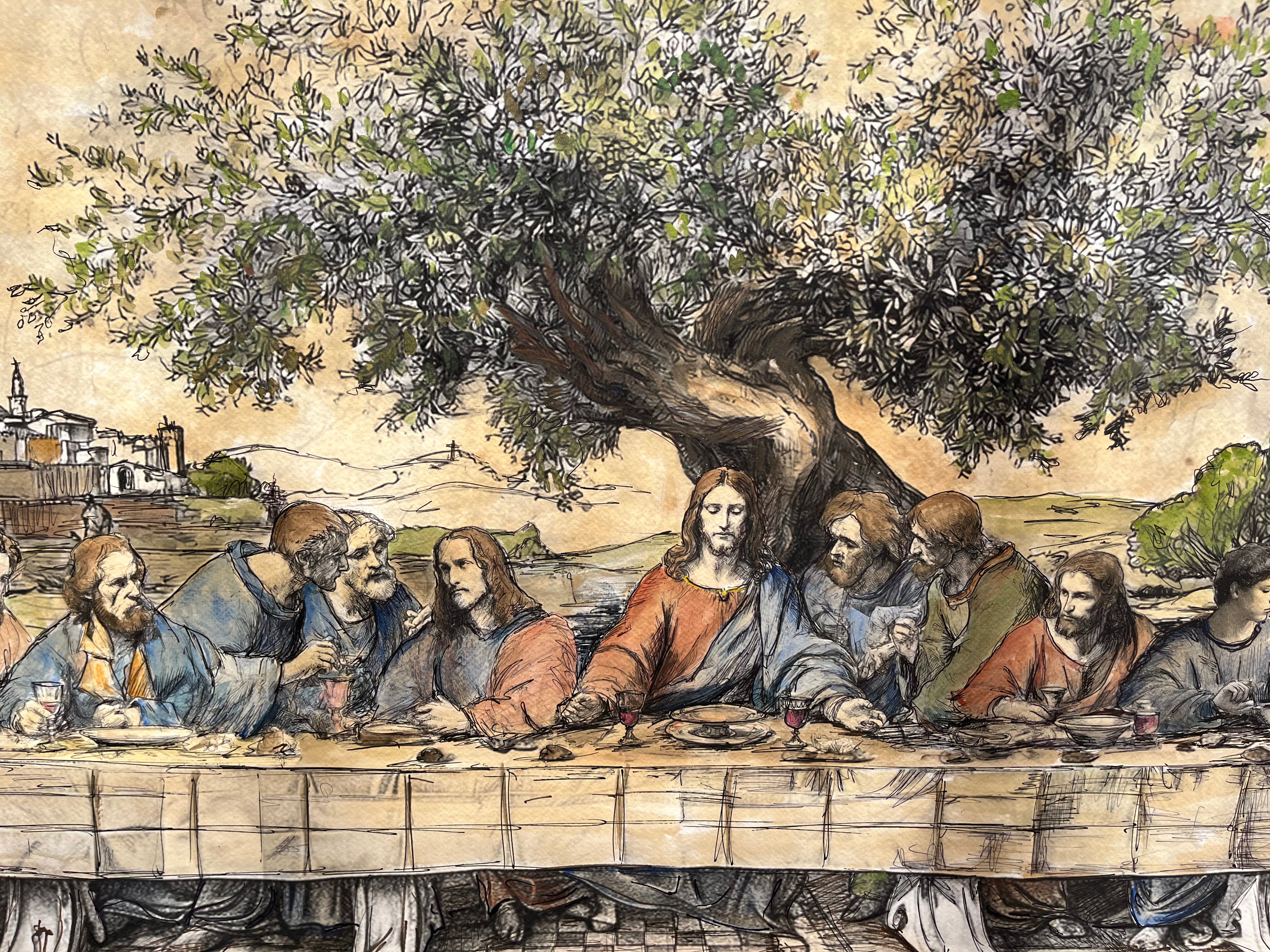 The Last Supper Beneath the Olive Tree – Candice Alexander Art Studio