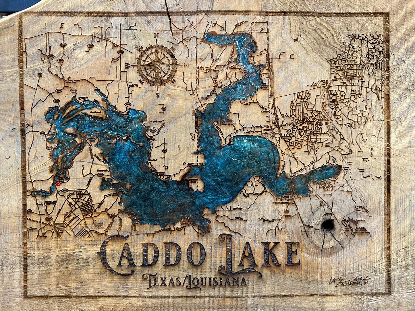 Caddo Lake Wood Engraving and Prints